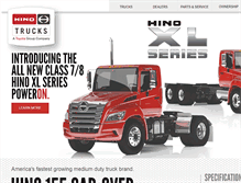 Tablet Screenshot of hino.com
